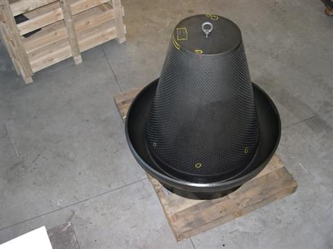 Conical dumptube