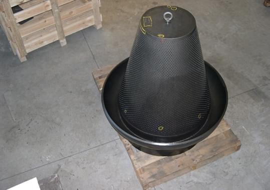 Conical dumptube